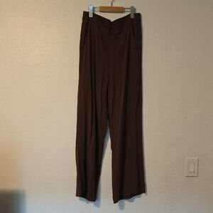 Old Navy Brown Dress Pants High Waist Relaxed Fit